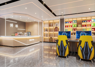 湖州博聯(lián)網(wǎng)咖裝修設計案例效果圖